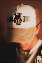 Load image into Gallery viewer, Mirrors No Fake Love Brown Trucker Hat
